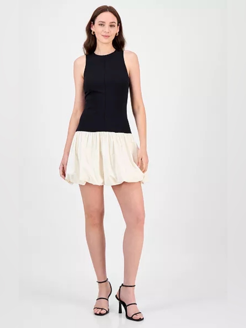 RACHEL Rachel Roy Black Mini Dress with Gold Label